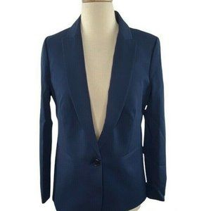 NWOT J. Crew Parke Blazer In Bi-Stretch Cotton Navy Blue Size 4 H5513